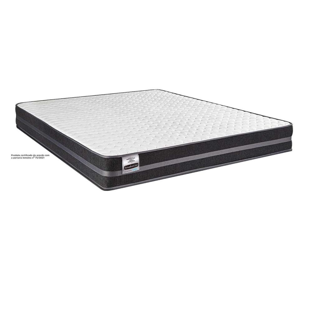 Miniatura Colchão Queen Inducol Mola Superlastic Bogotá 30x158x198cm Preto/Branco