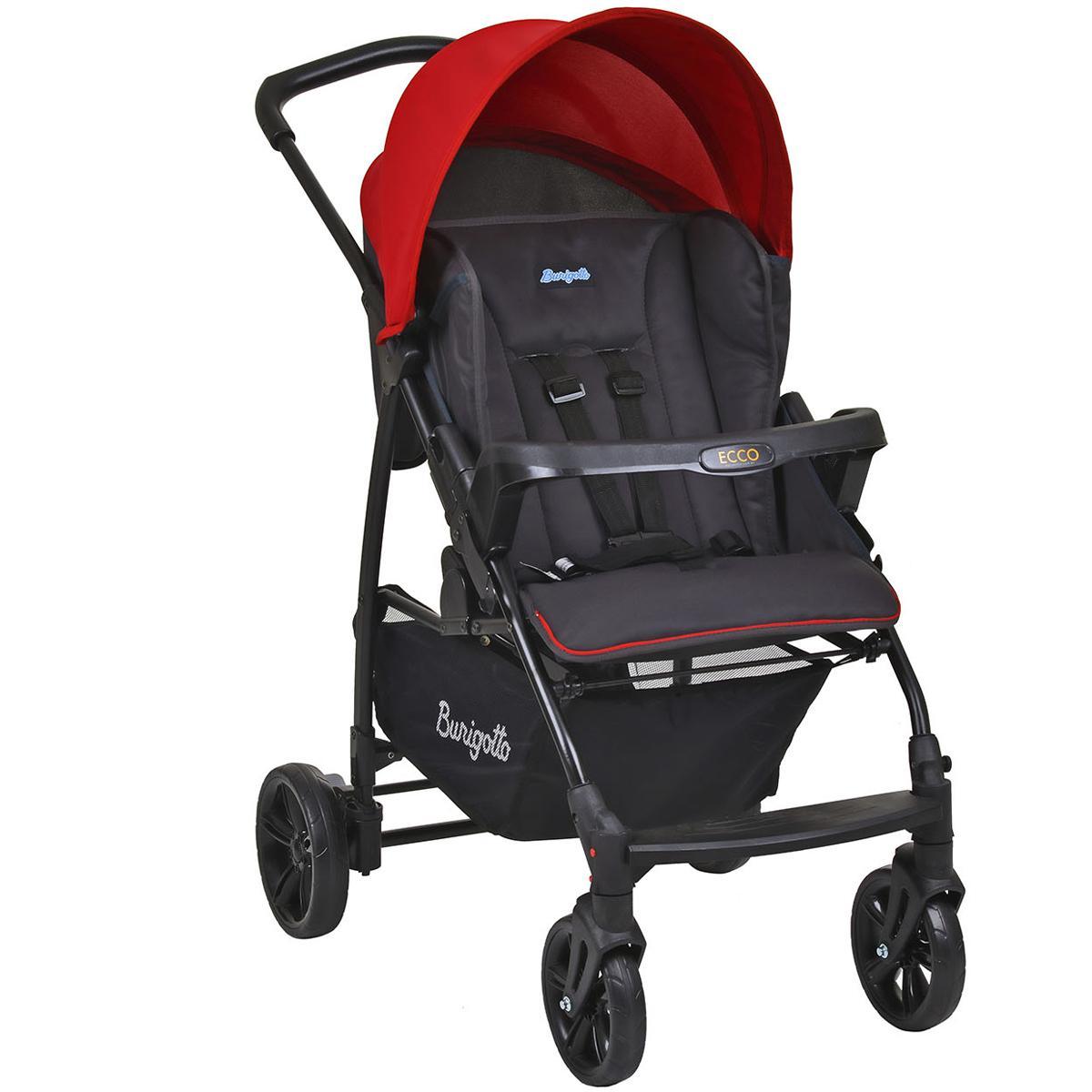 Miniatura Carrinho De Bebê Reclinável Até 15KgBurigotto Vermelho