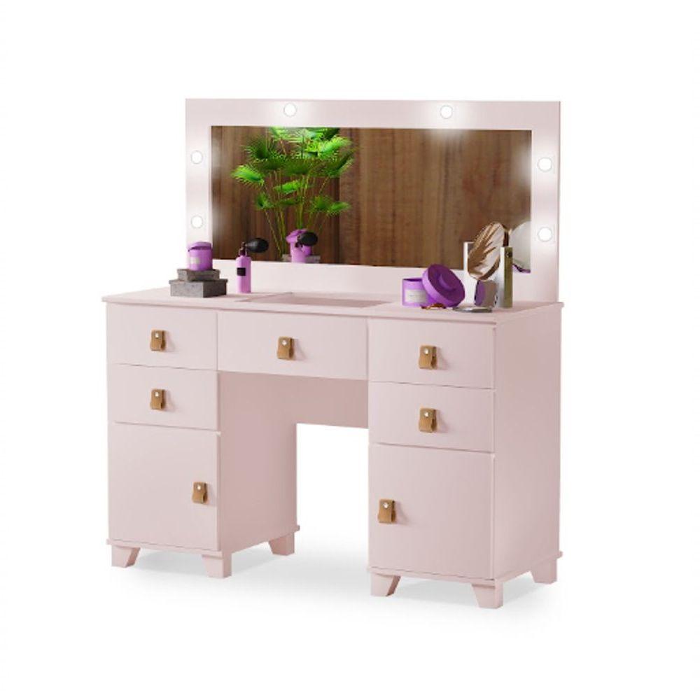 Miniatura Cararim Com 5 Gavetas 2 Portas + Led Gaveta Com Colmeia