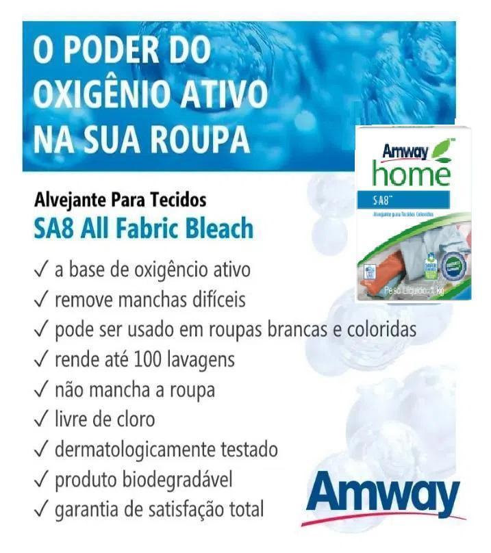 Miniatura Sa8 Alvejante Para Tecidos Brancos E Coloridos 1K- Amway