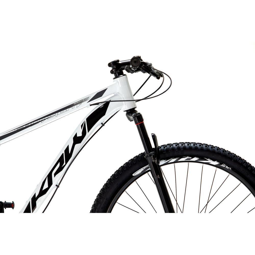 Miniatura Bicicleta Aro 29 Krw Alumínio 24 Vel Freio A Disco Suspensão Dianteira S1 19 Branco-Preto