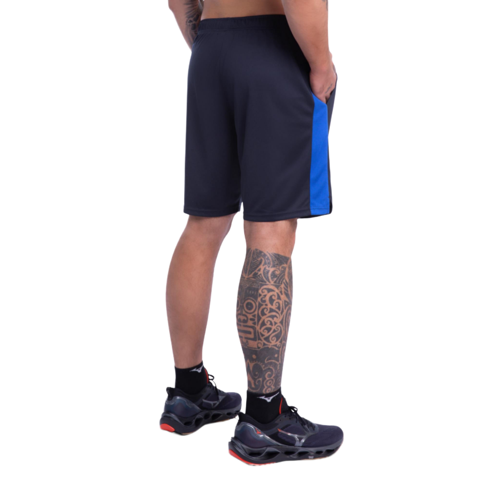 Miniatura Bermuda de Treino Mizuno Root Mesh Masculina G Azul