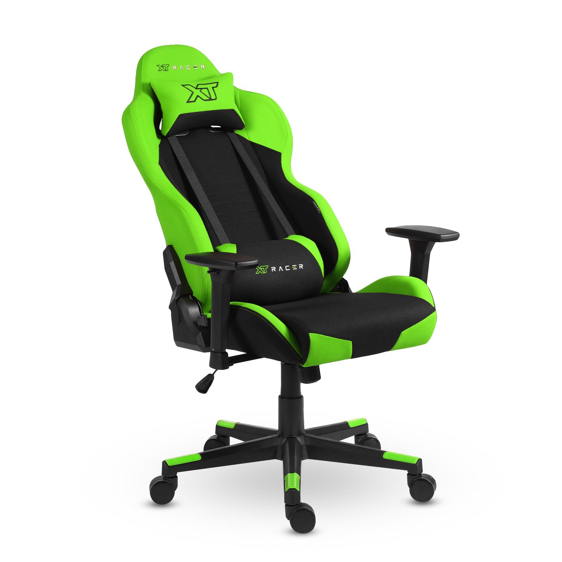 Miniatura Cadeira Gamer Xt Racer Defender - Preta E Verde