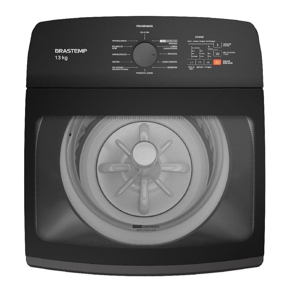 Miniatura Lavadora De Roupas Brastemp Tira Manchas Advanced 13KG 220V Platinum BWK13A9