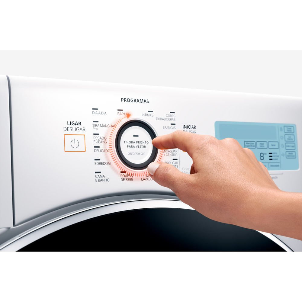 Miniatura Lava e Seca Brastemp, 10Kg, Full Touch, 14 Programas - BNQ10AB Branco - 110V