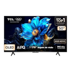 Miniatura Smart TV TCL 50" 4K QLED UHD 50P7K Google TV 60Hz Processador AiPQ Preta