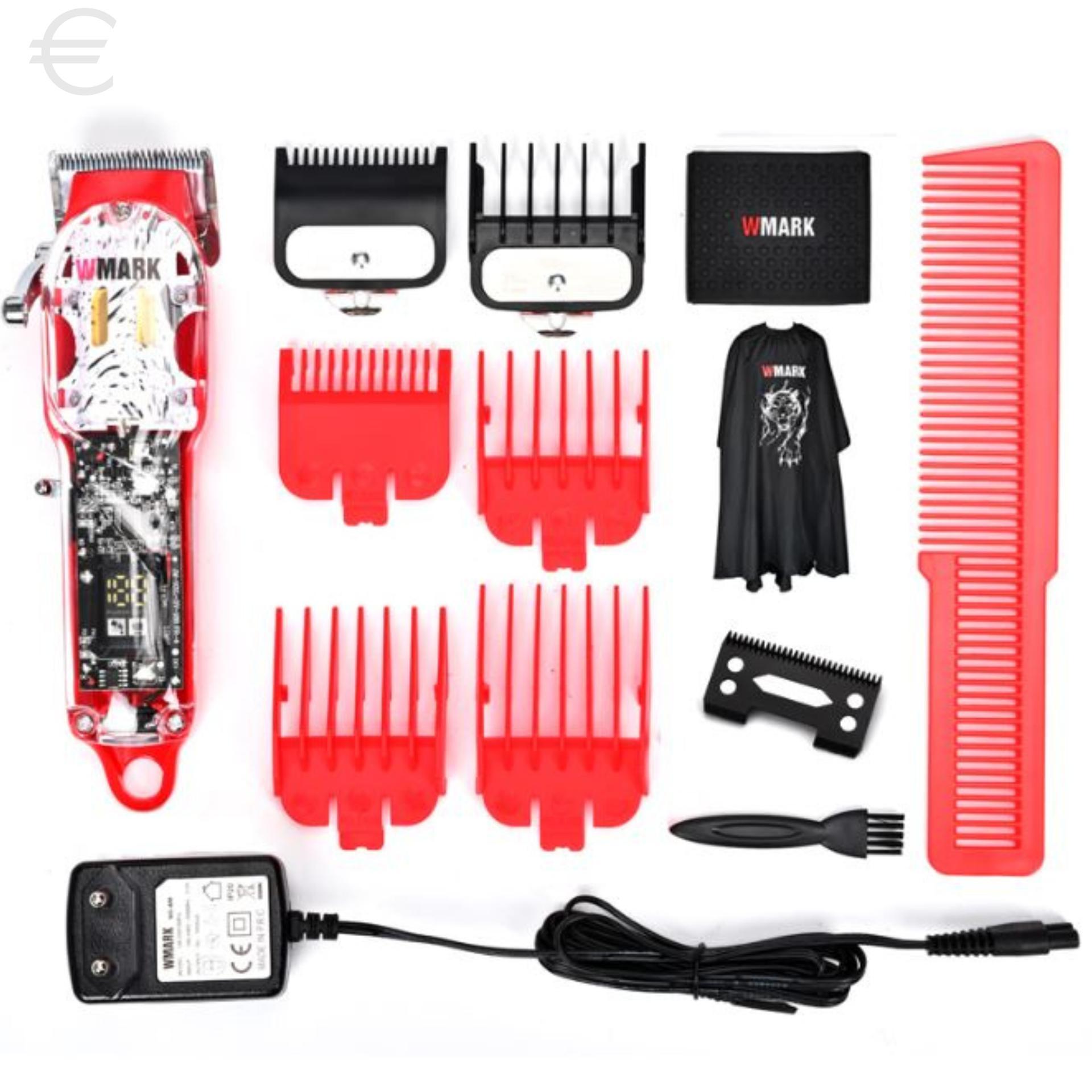 Miniatura Maquina De Cortar Cabelo Wmark Ng-409 Lamina Vazada Com Capa