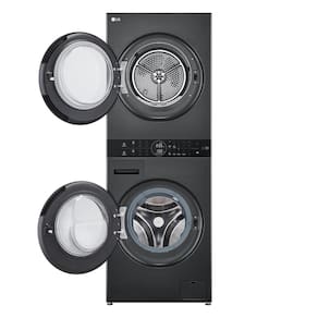 Miniatura Lavadora e Secadora LG WK14BS6 WashTower 14kg TurboWash 360° AI ThinQ Black Inox