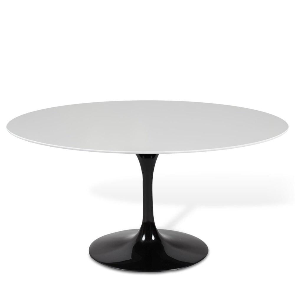 Miniatura Mesa Saarinen Tulipa Oval 120cm X 80cm Branco