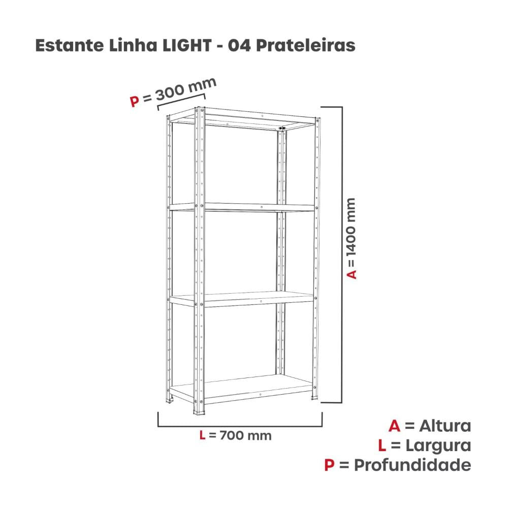 Miniatura Estante com Estrutura Metálica com 4 Prateleiras Espresso Móveis Vermelho