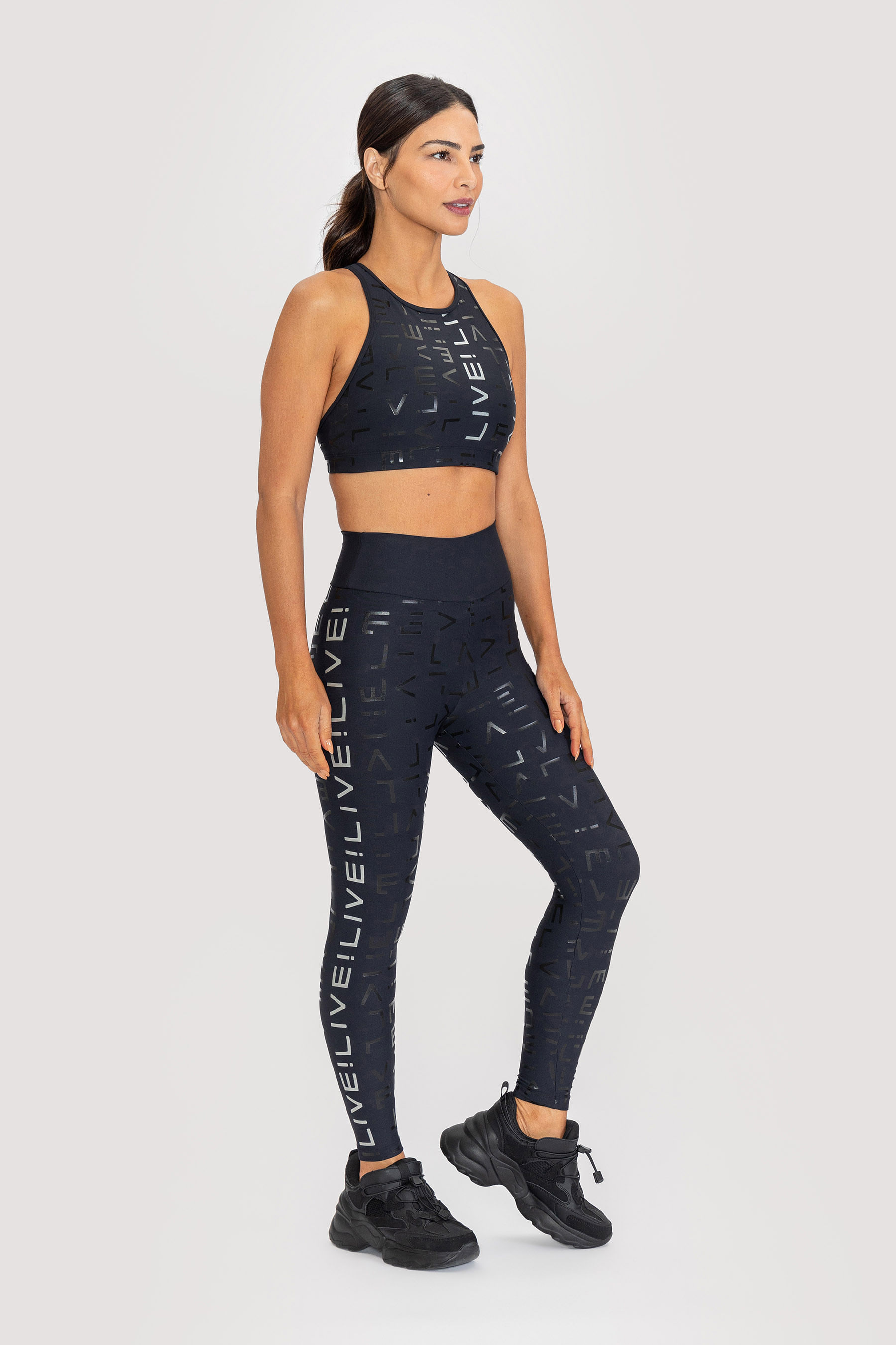 Miniatura Legging LIVE! Icon Lux - Preto - LIVE! Preto - EG