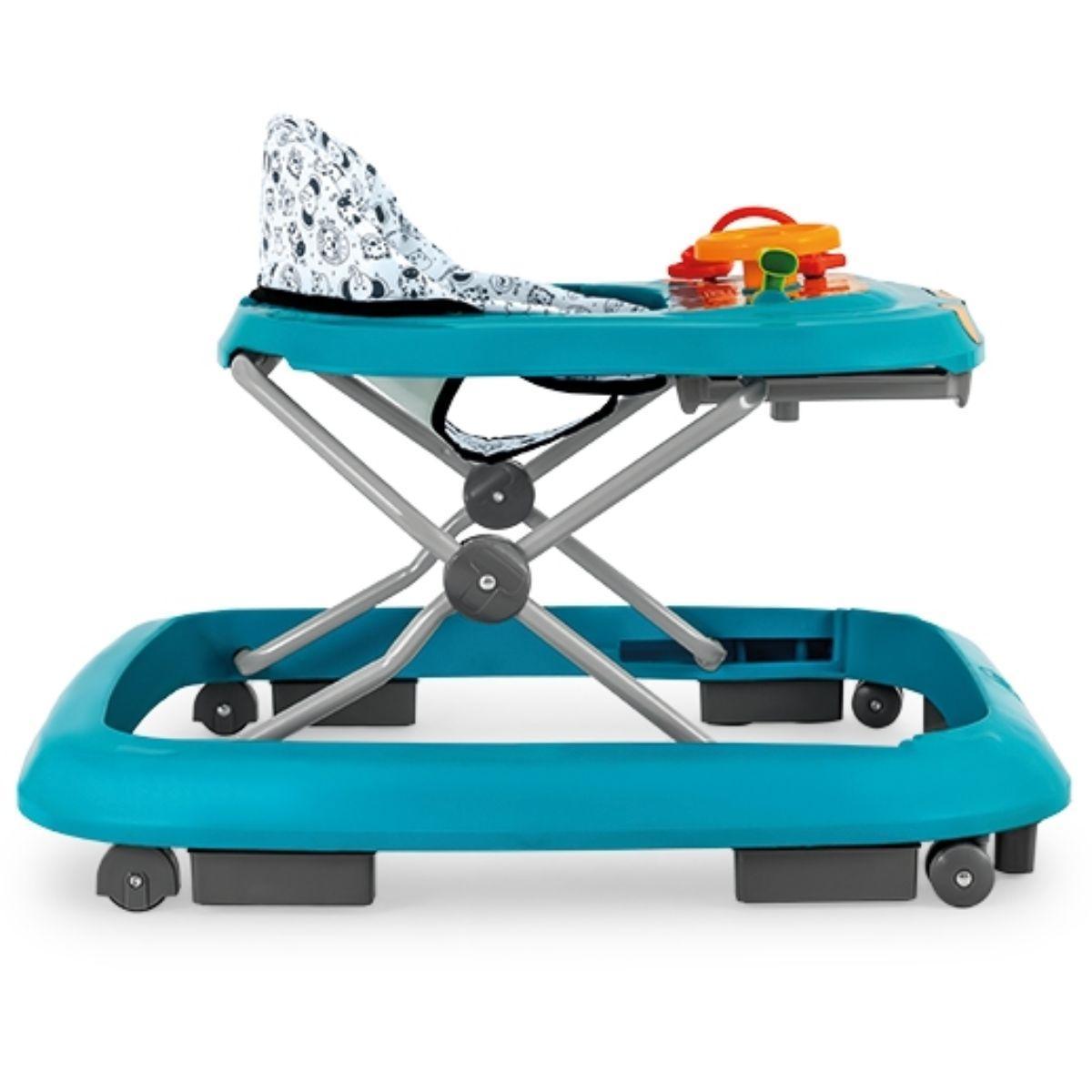 Miniatura Andador Infantil Safari Ii Azul Tutti Baby