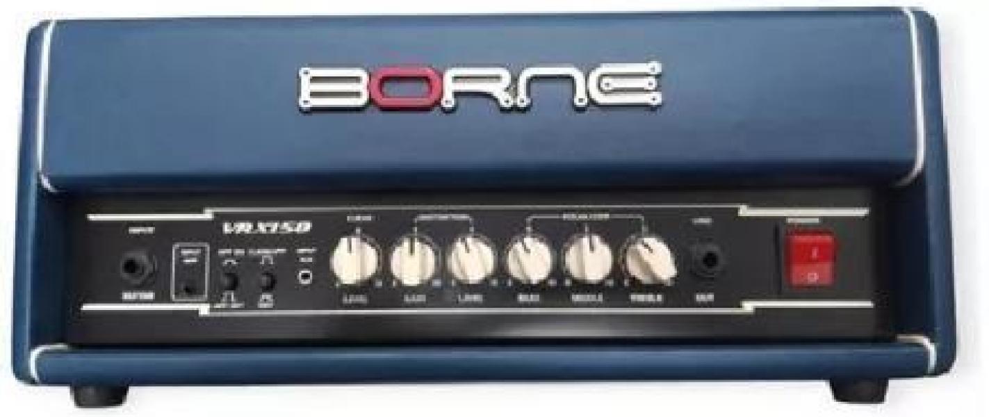 Miniatura Cabeçote Amplificador De Guitarra Borne Vrx 150 110/220 Azul