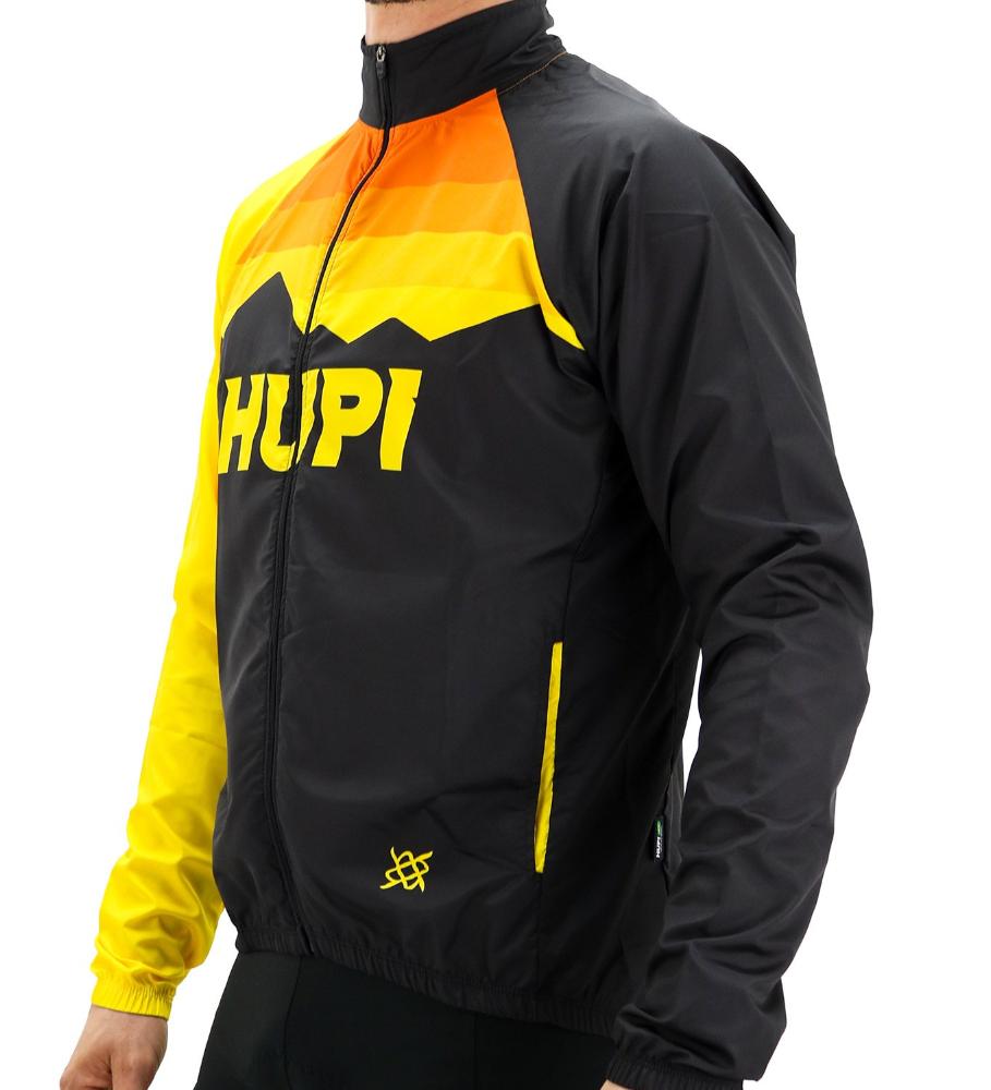 Jaqueta Corta Vento HUPI Shadow PRETO/AMARELO - XG