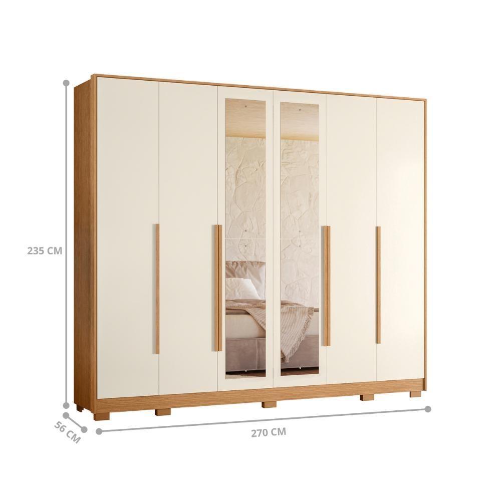 Miniatura Guarda Roupa Espelhos Encantada Freijo Off White