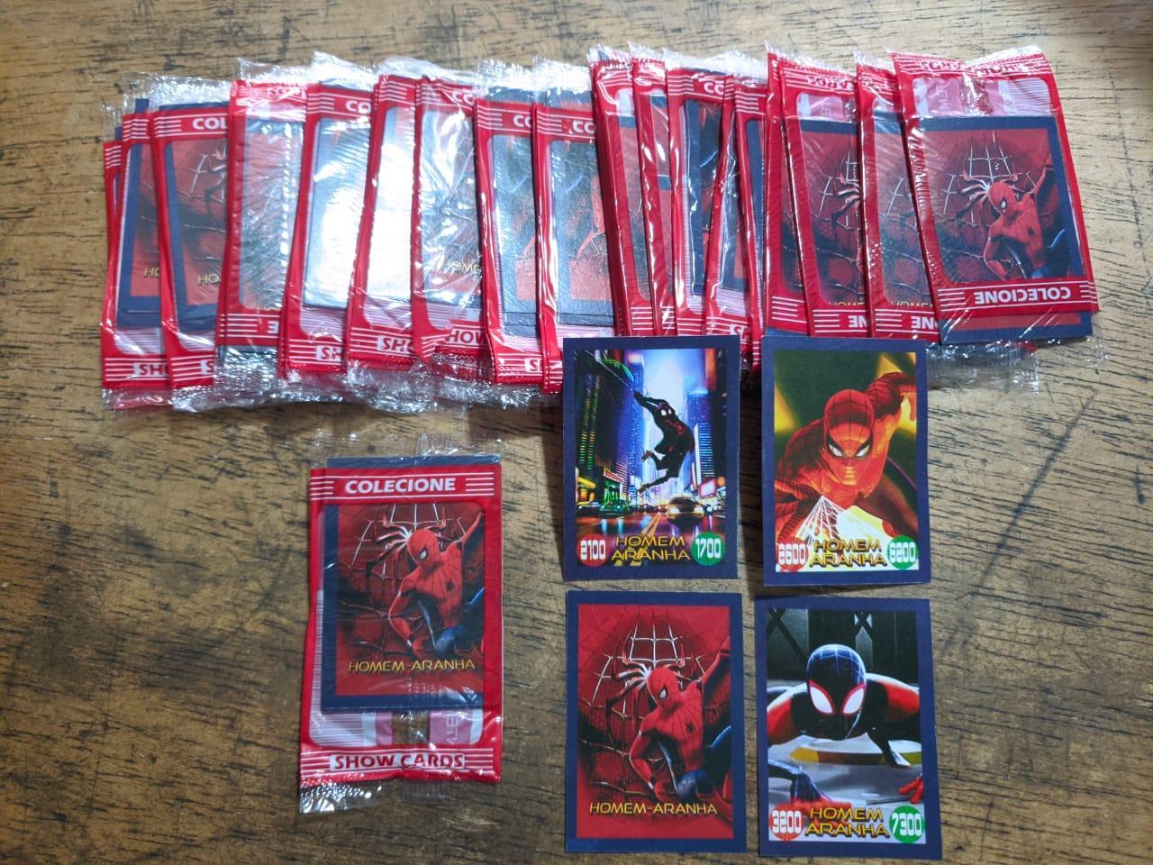 Miniatura Kit Cards Homem Aranha - 10 Pacotes (40 Cards) | Brincadeira