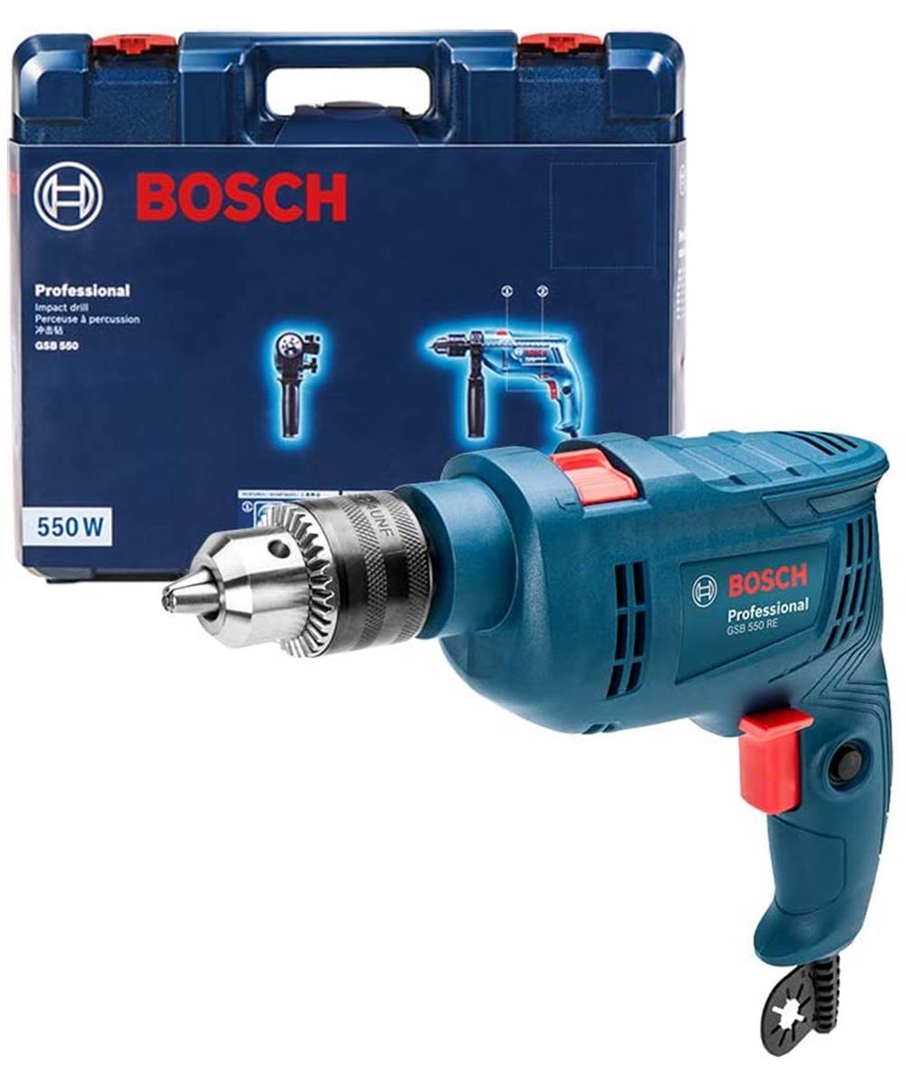Furadeira de Impacto Bosch GSB 550 com Maleta 550W