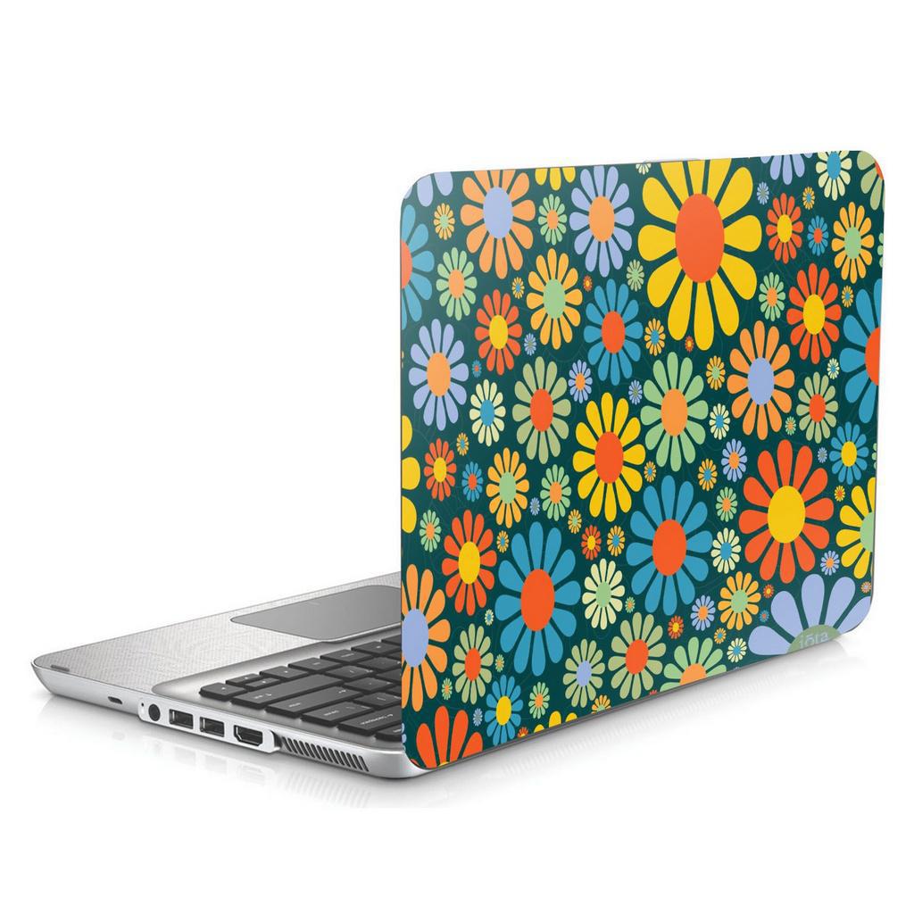 Miniatura Adesivo Protetor Para Notebook 15" Flores Flowers D1