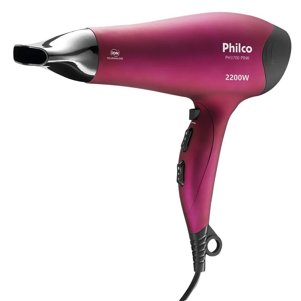Miniatura Secador De Cabelos Philco PH3700 Pink Tourmaline 2200W 220V