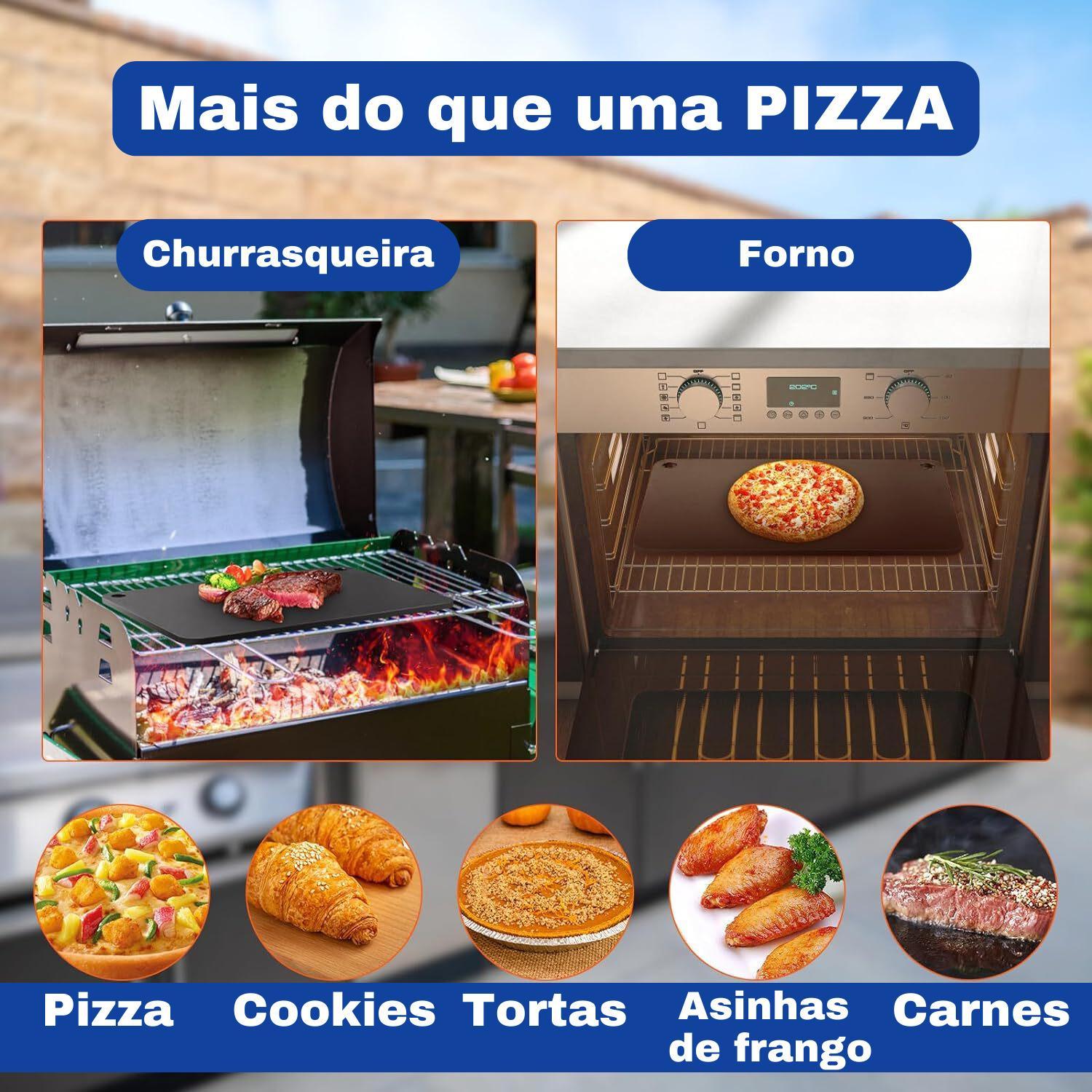 Miniatura Chapa Metálica Multiuso Para Assar E Grelhar 40X34Cm 6Mm
