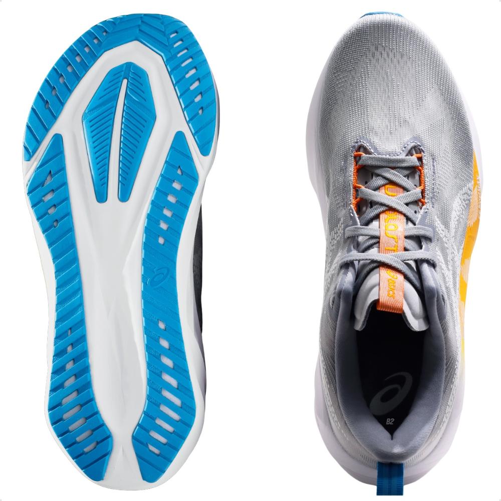 Tênis Asics Novablast 5 Masculino Cinza / Laranja - 39