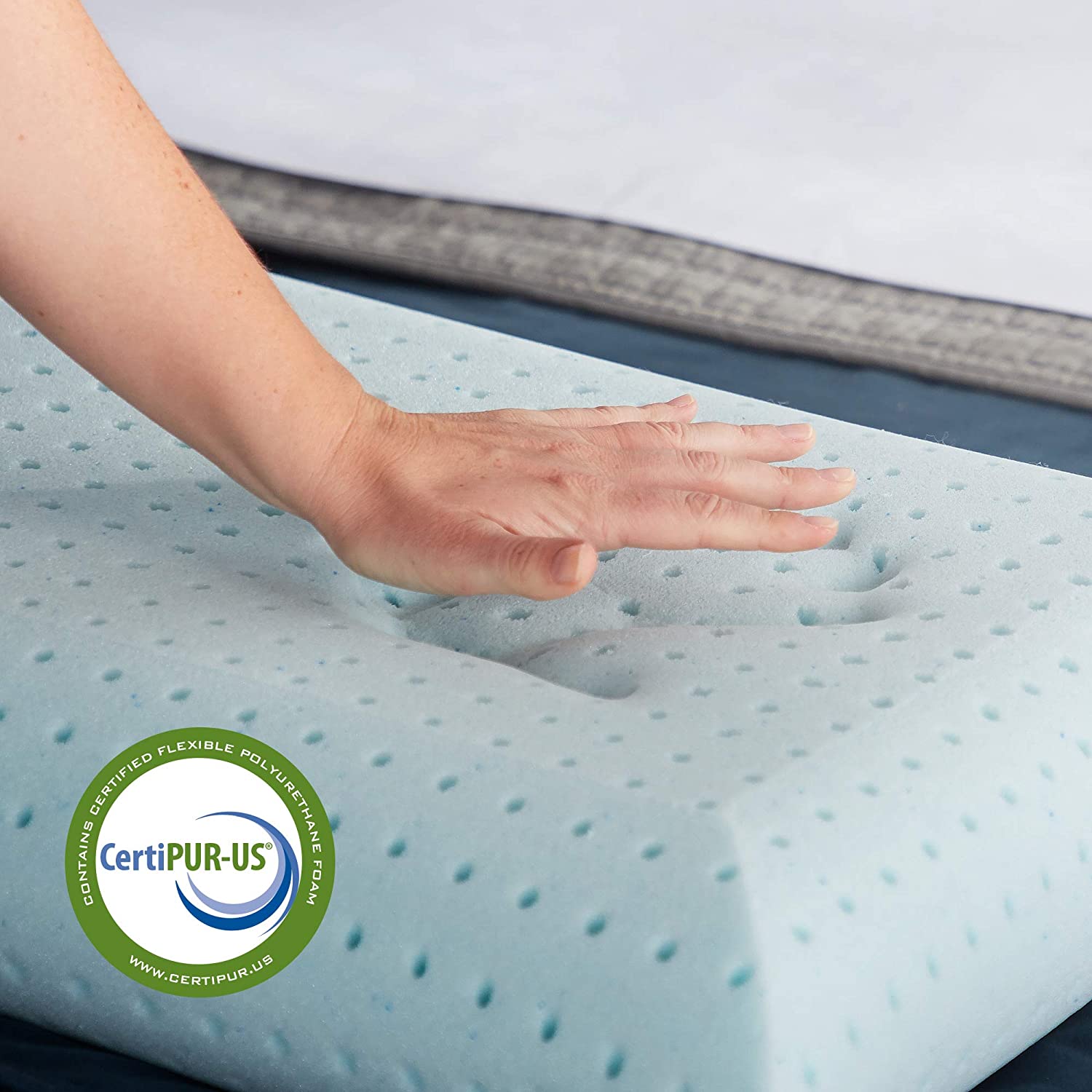 Miniatura WEEKENDER Travesseiro de Gel Ergonômico Respirável e Capa L avável 63 x 40 cm 1 UN
