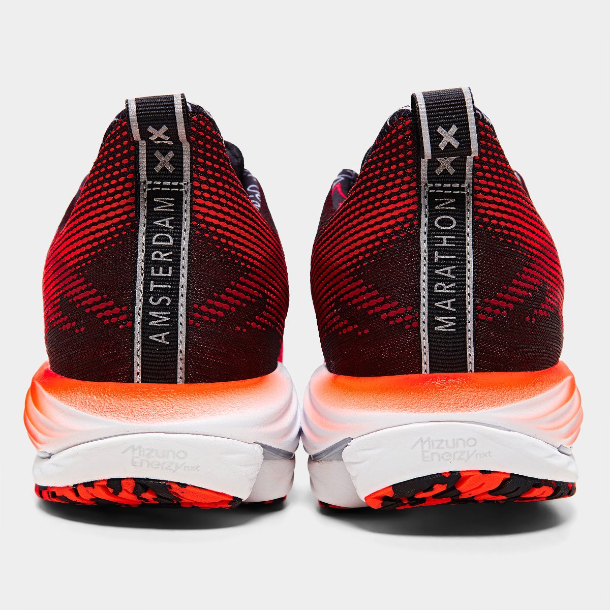 Miniatura Tênis Mizuno Wave Rider 28 AMS Feminino Vermelho+Laranja - 35