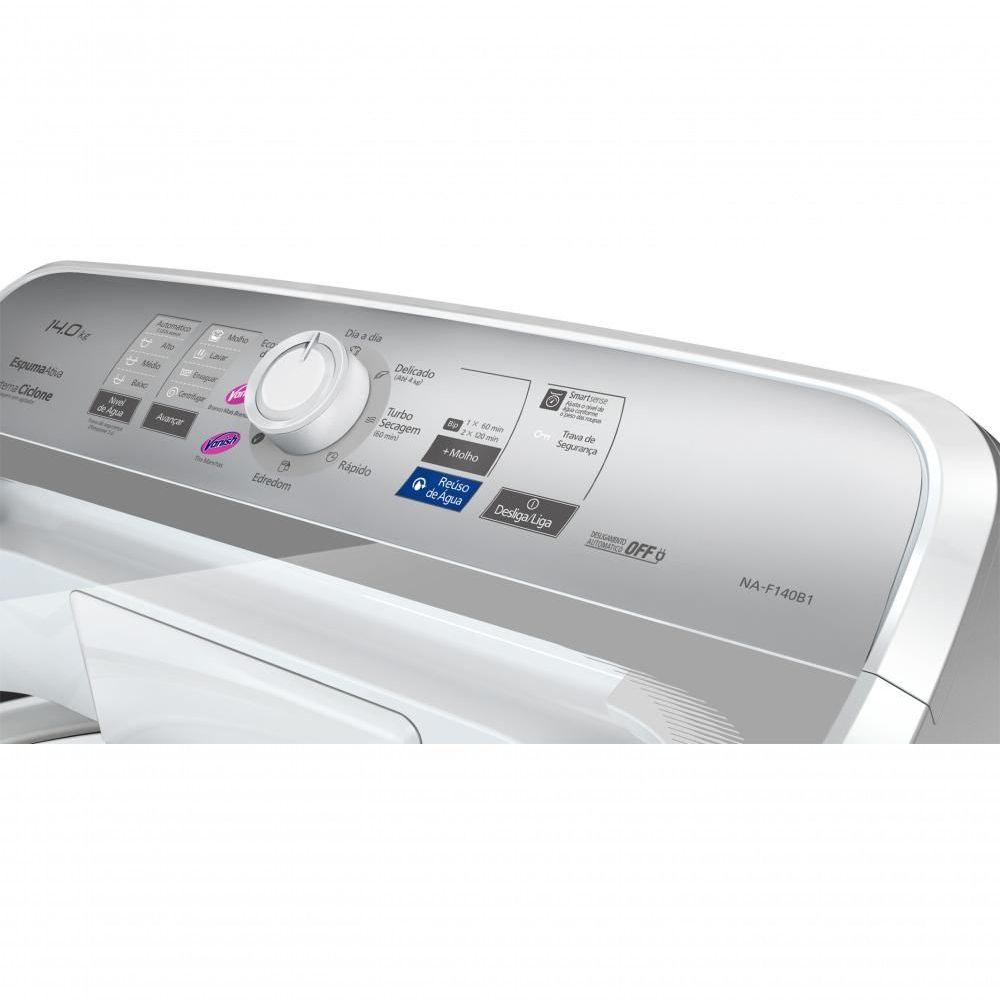 Miniatura Máquina De Lavar Panasonic 14kg Branca - Na-f140b1wa 127v