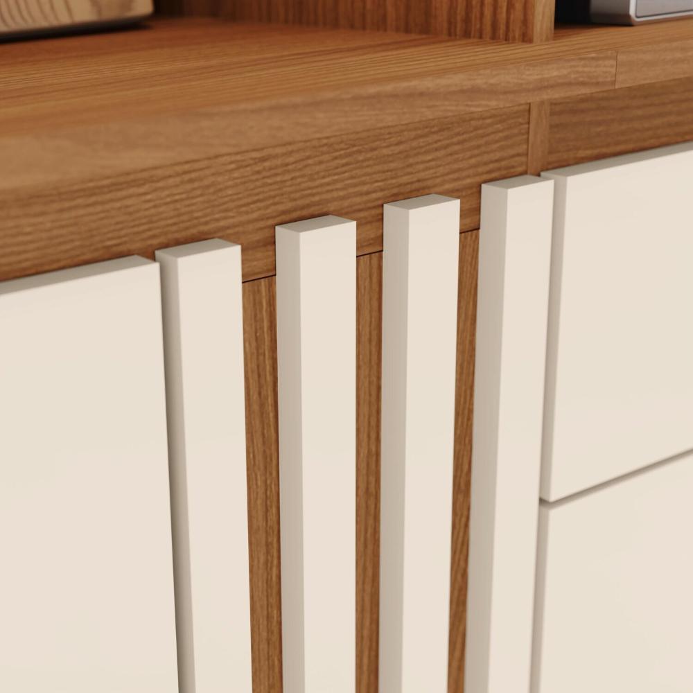 Cozinha Compacta B125 10 Portas 2 Gavetas Nature/Off White