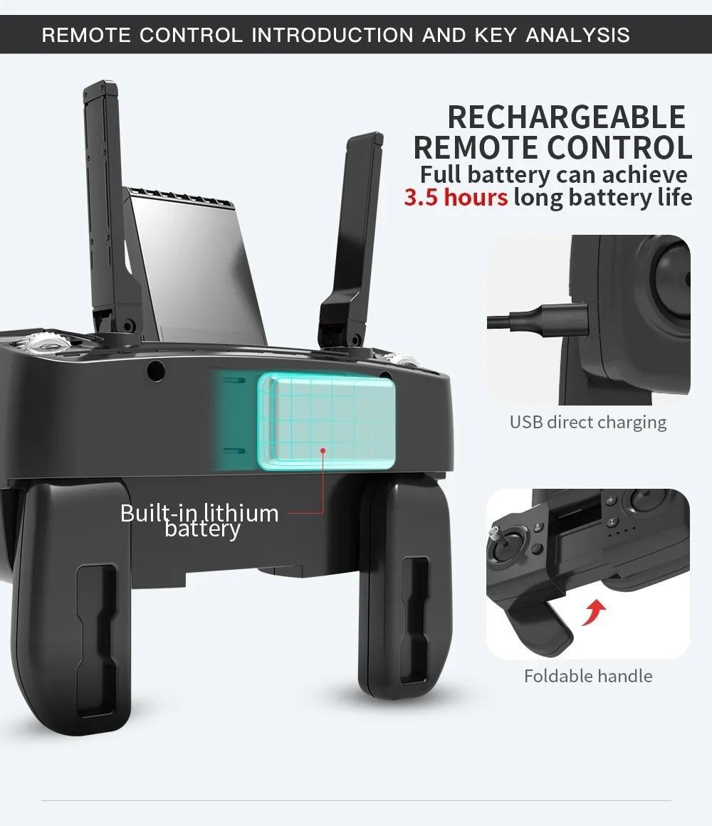 Drone L900 Pro Câmera Dupla 4k Gps Motor Brushless 5g Wi-fi