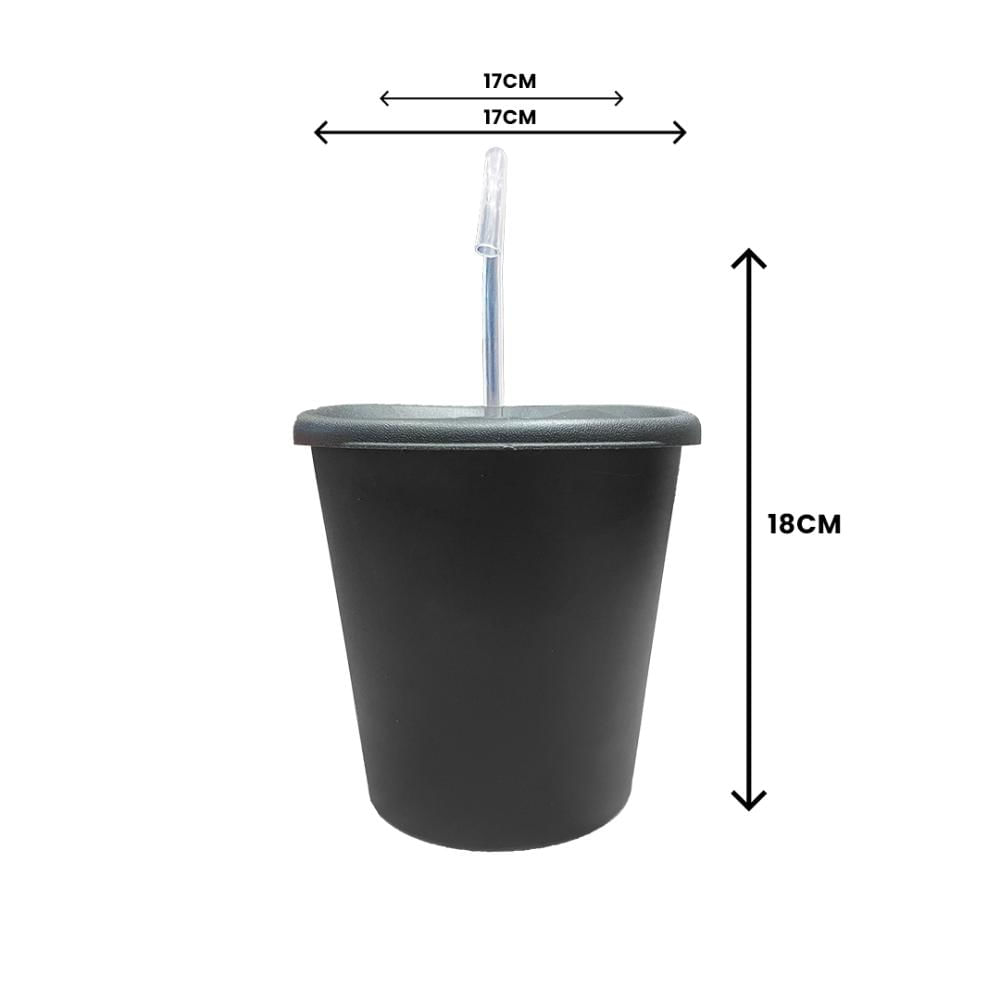 Miniatura Fonte Bebedouro Elevado Meau Preto para Cães e Gatos - Bivolt
