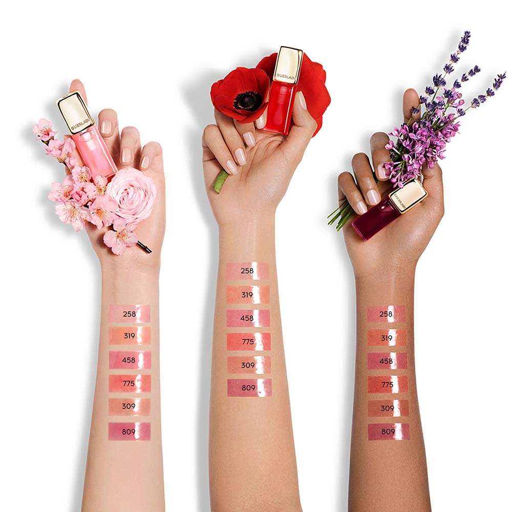 Miniatura Lip Oil Guerlain - Kiss Kiss Bee Glow 258 Rose