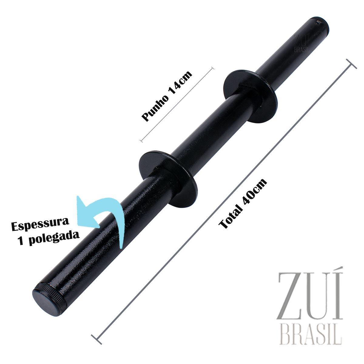 Miniatura Puxador Triângulo Kit Muscualçãso + 2 Barra 40 Oca Presilhas
