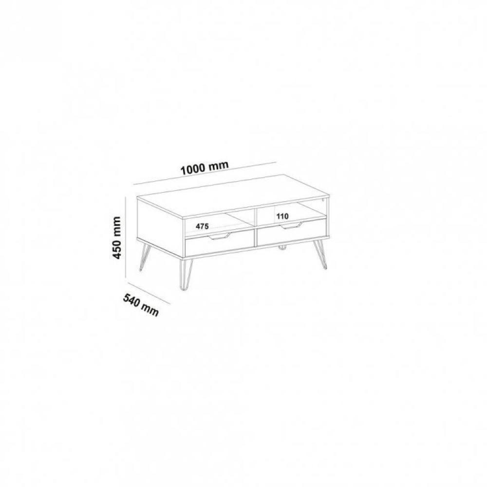 Conjunto Sala de Estar Rack para TV até 55 Polegadas Buffet Bar e Mesa de Centro Estocolmo Artely Carvalho/Grafite