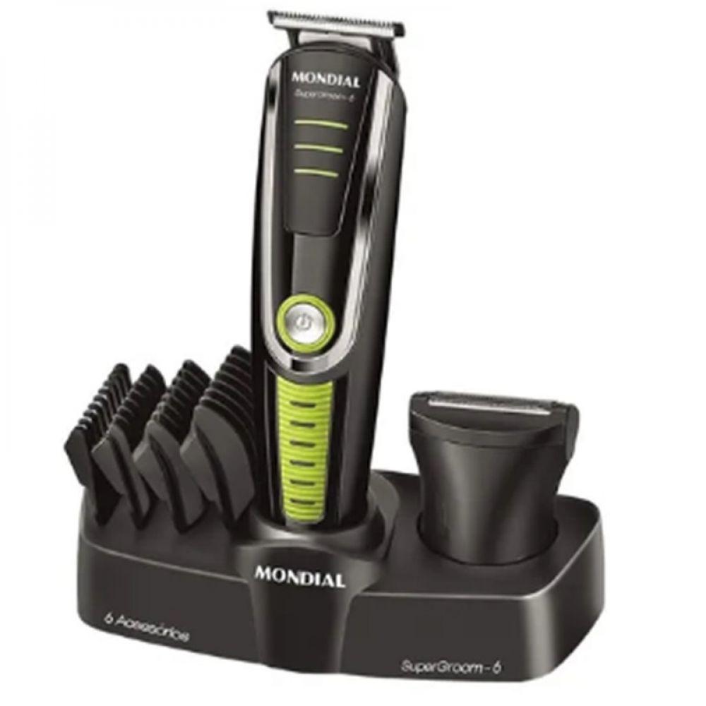 Miniatura Máquina Corta Cabelo Mondial Super Groom Cortador Barba