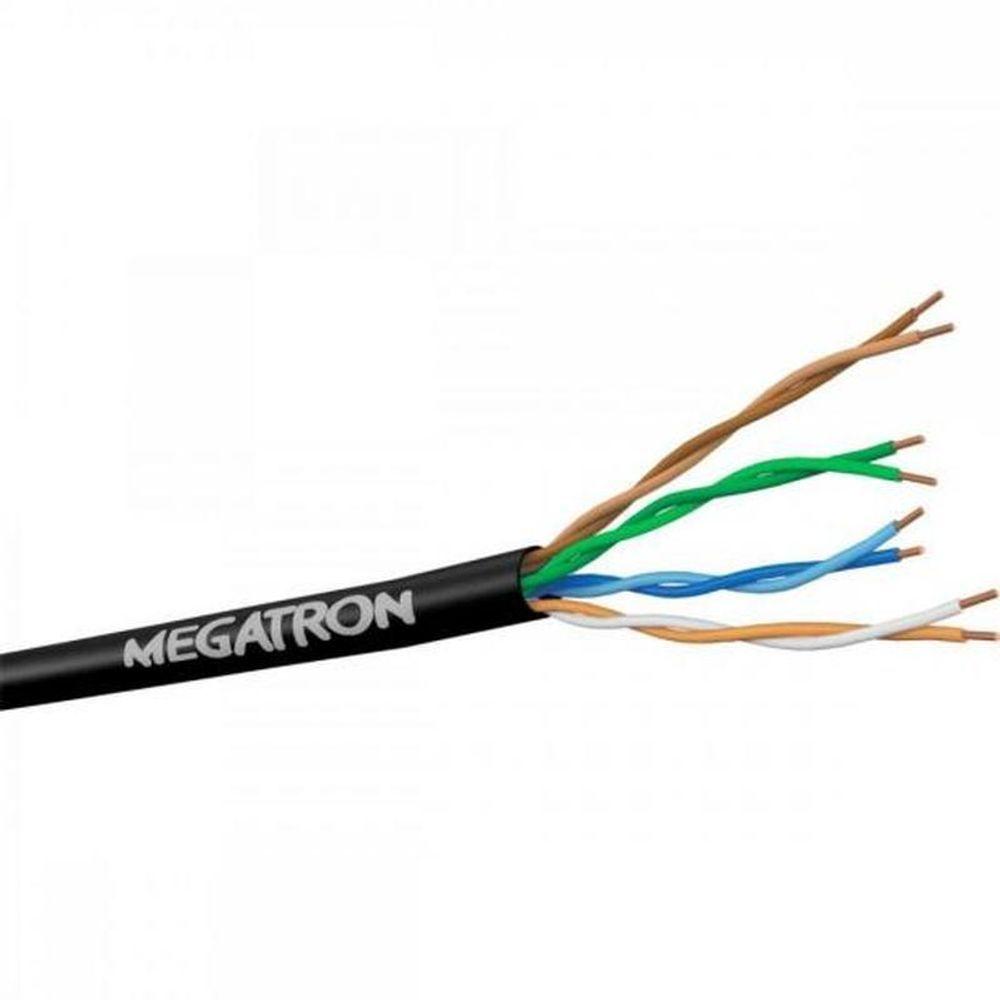Miniatura Cabo Ultra Cftv 4px24 Awg Preto Megatron - Cx - 300