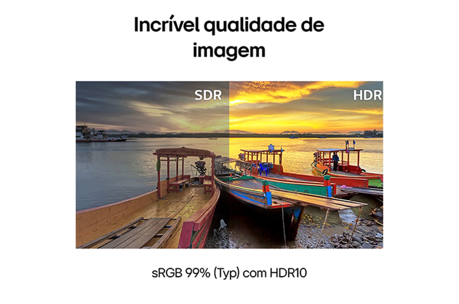 Monitor LG UltraWide™️ 29WQ600B-W Tela IPS de 29", 21:9, USB-C, 7Wx2 MaxxAudio®, 1ms (MBR), 100Hz, AMD FreeSync™, sRGB 99%, HDR10