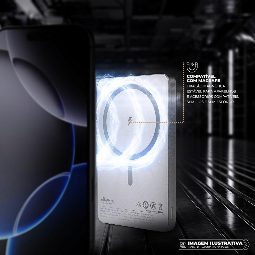 Miniatura Carregador Portátil 5.000mAh - Ultra Slim  - Gshield
