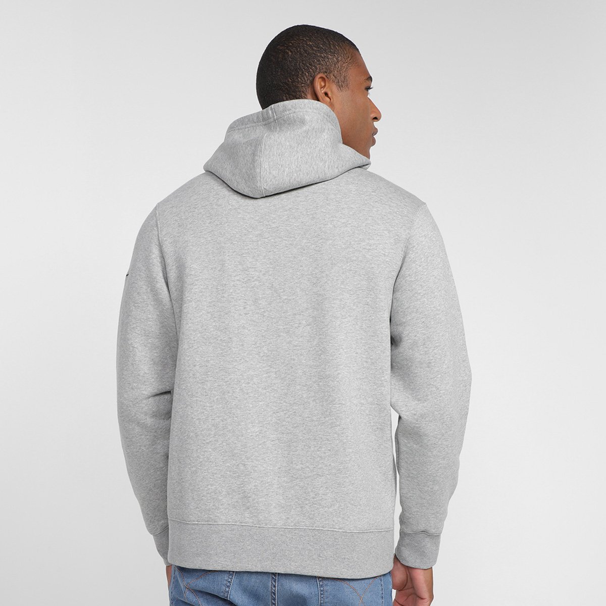 Miniatura Blusa Moletom Nike NFL New York Giants Fz Historic Lifestyle com Capuz Masculino Grafite+Azul Petróleo - G