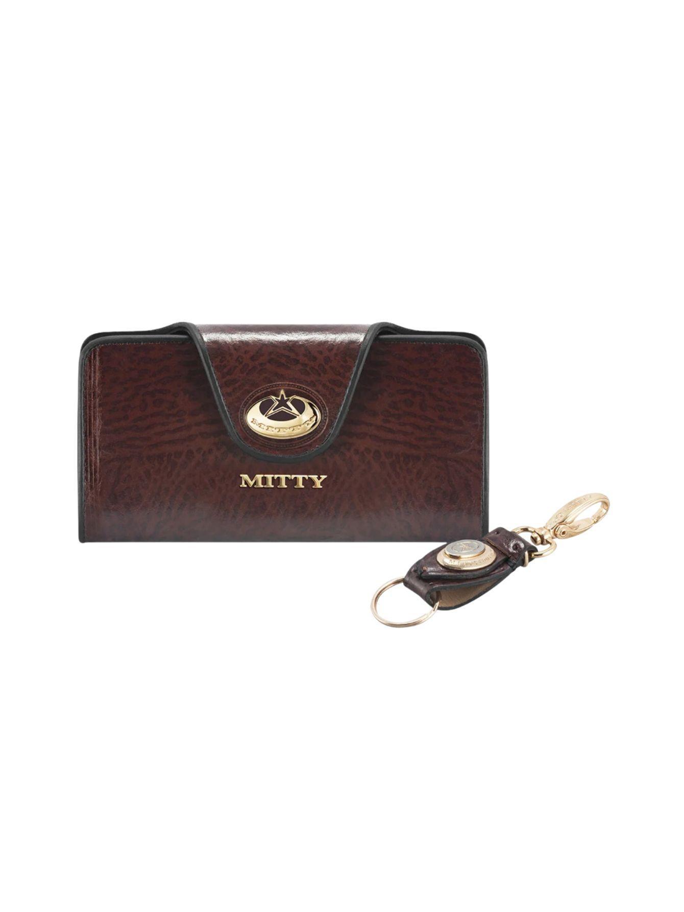 Miniatura Carteira Feminina Mitty Couro + Chaveiro M28Fch Cf