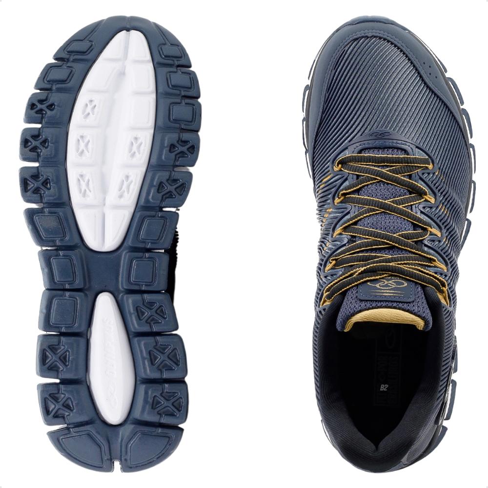 Miniatura Tenis Olympikus Dynamic Masculino Marinho / Dourado - 38