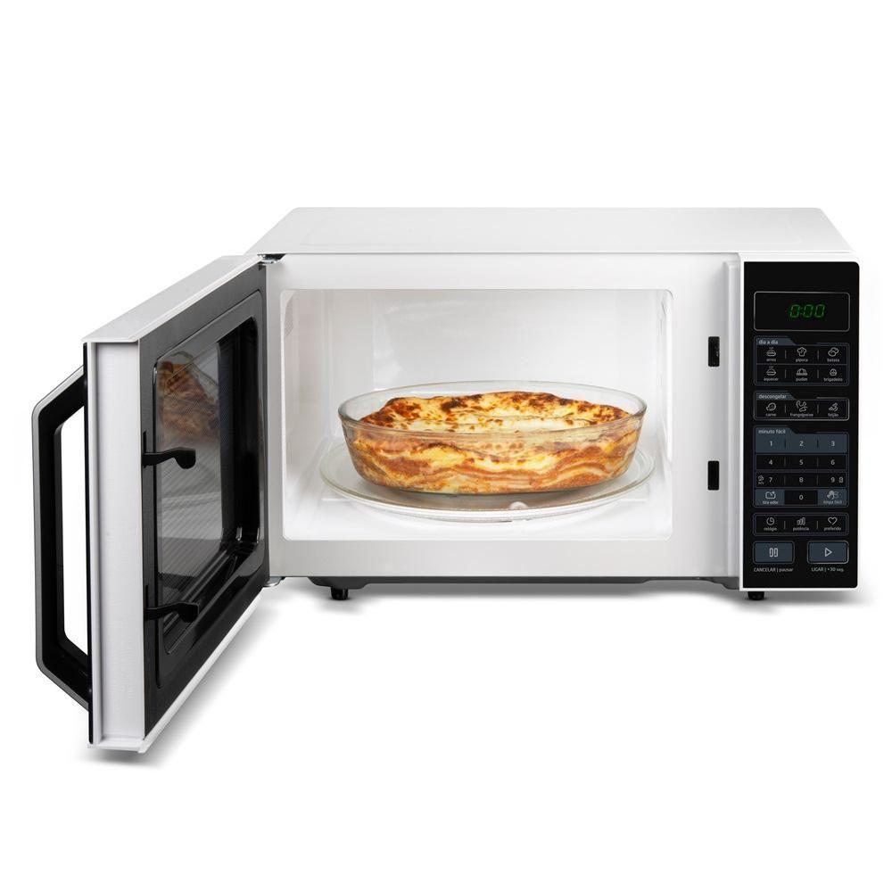 Miniatura Forno Micro-ondas Midea 27L 800W Branco e Preto MXSA27P1 - 110V