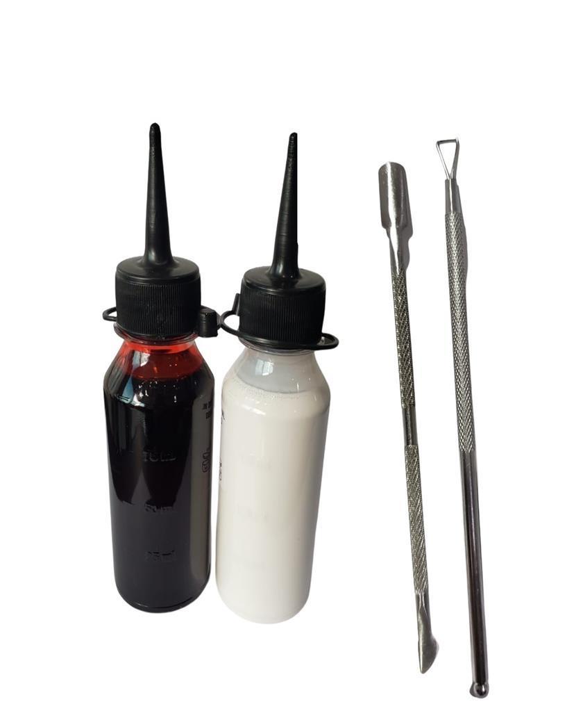 Kit Maquiagem Artística Latex + Sangue Falso+ + Massa Slug
