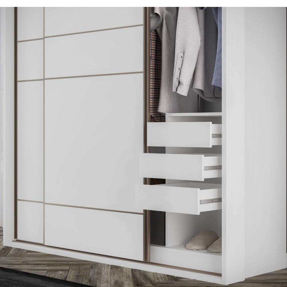 Miniatura Guarda Roupa Casal Qualita 2 Portas Belmax Branco