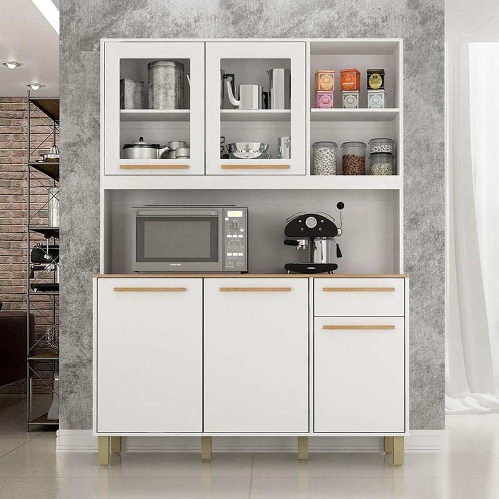 Miniatura Armário De Cozinha Rubi Branco Cinamomo - Valdemóveis