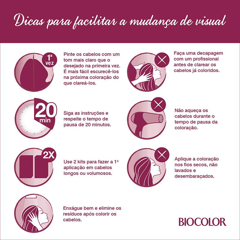 Miniatura Tintura Biocolor Mini Kit Louro Cinza Escuro Moderno 6.1