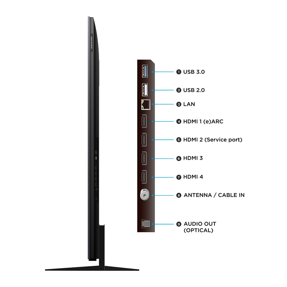 Miniatura Smart TV TCL QD-Mini LED 4K 75" Polegadas com Google Assistente, Dolby Vision IQ e Wi-Fi - 75C7K Bivolt