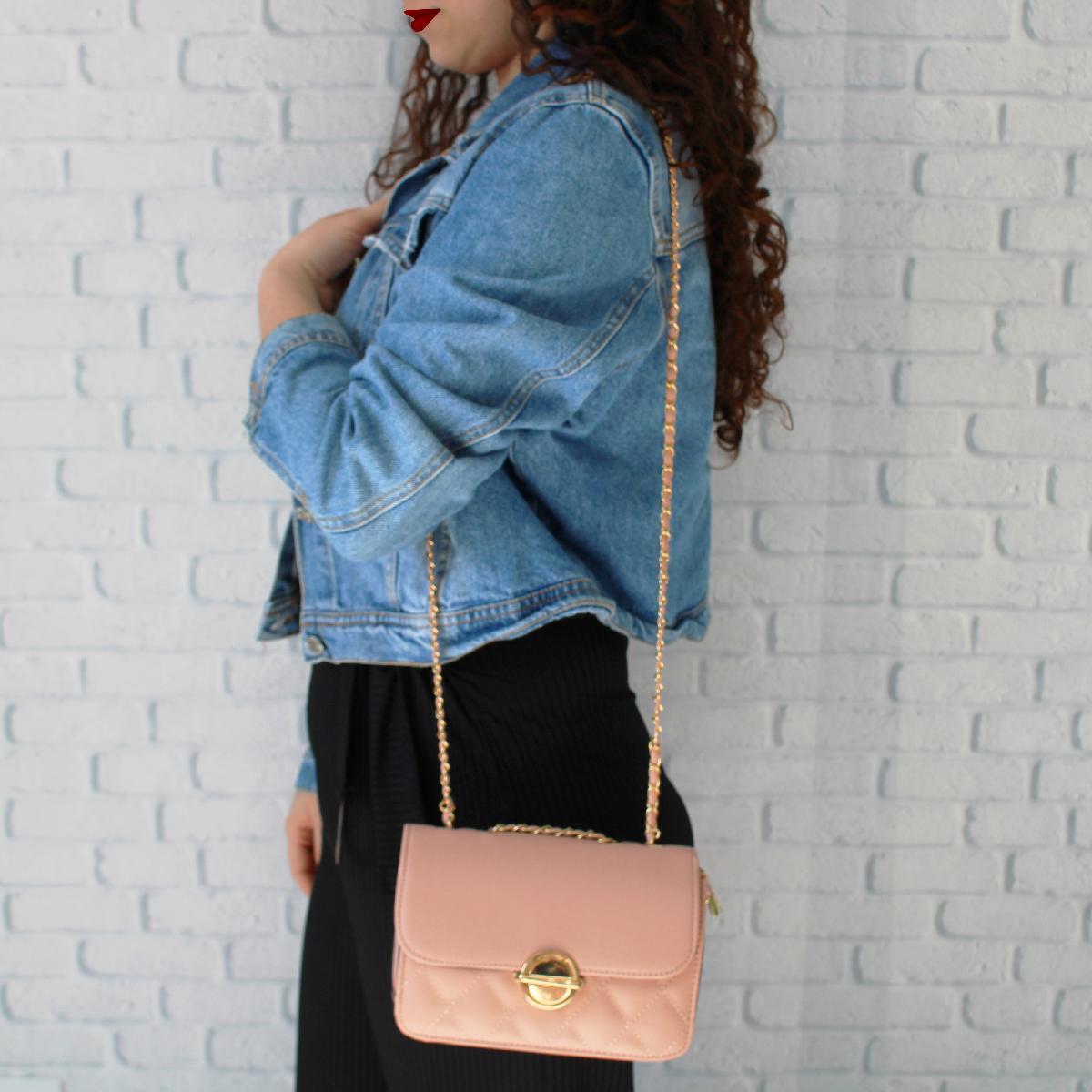 Miniatura Bolsa Transversal Tiracolo Bolsinha Ombro Feminina Corrente