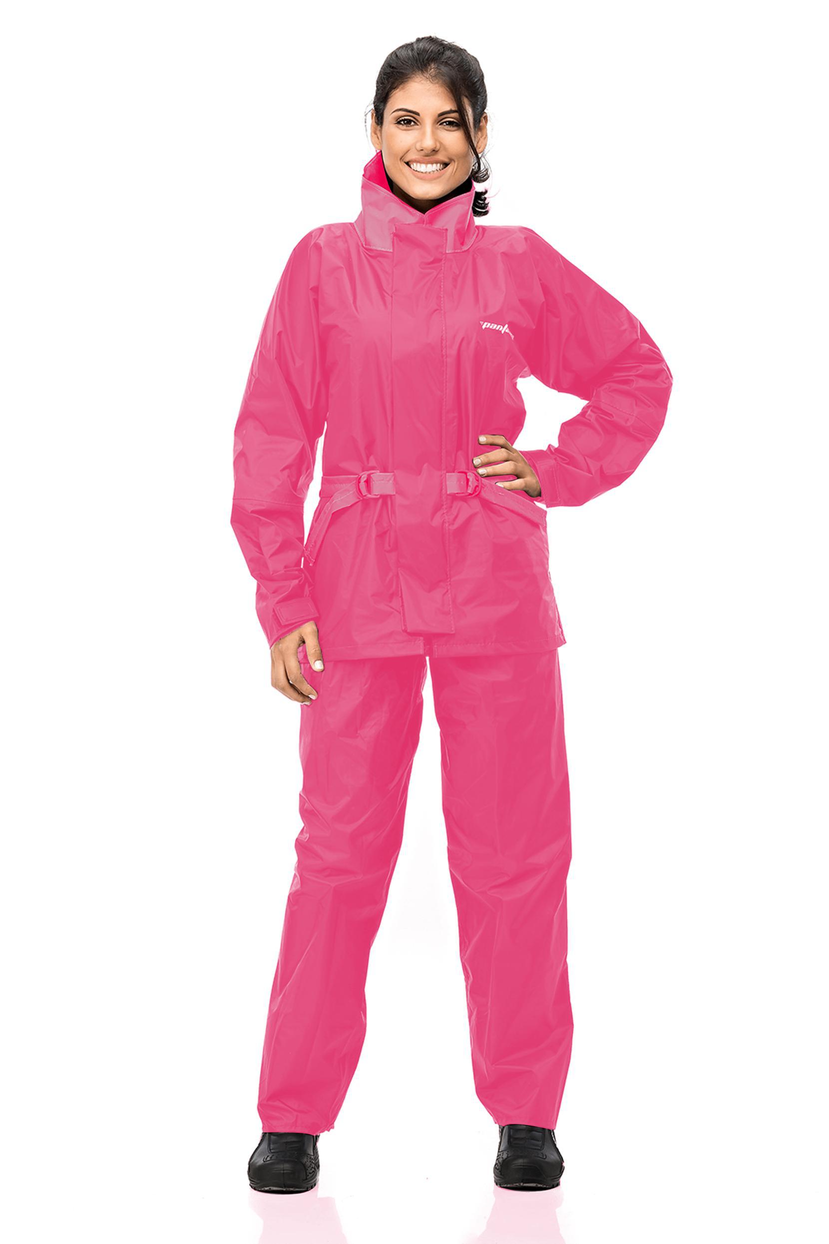Miniatura Capa Chuva Nylon Feminino Pantaneiro - Rosa - Gg