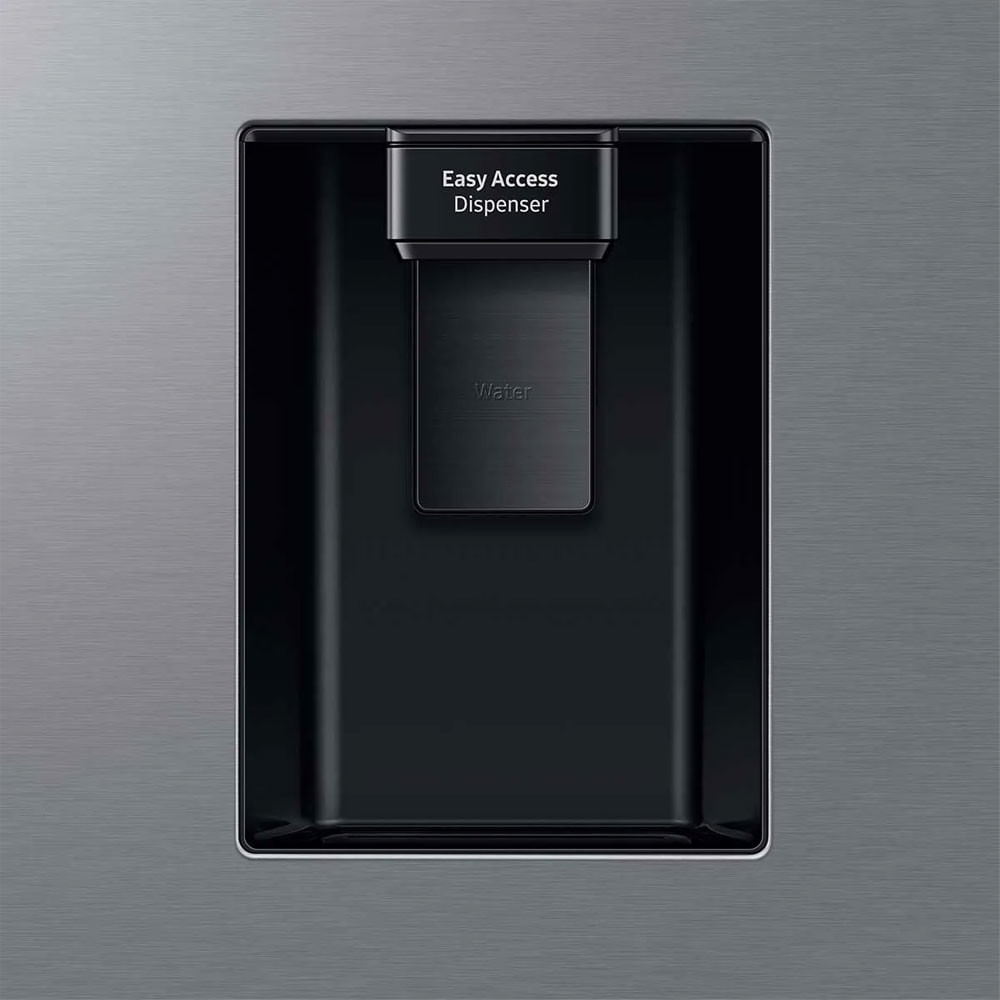 Geladeira Side by Side RS57 SmartThings Inox com Dispenser de Água, AI Energy Mode e SpaceMax 560 Litros Samsung Inox - 110V